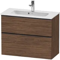 Duravit D-Neo bâti-support lavabo suspendu, Compact, 810x625x372mm, 1 tiroir, avec poignée noir diamant