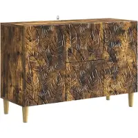 vidaXL Sideboard Räuchereiche 89 x 34,5 x 60 cm Holzwerkstoff