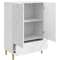 vidaXL Sideboard Hochglanz Weiß 66 x 34,5 x 95 cm Holzwerkstoff
