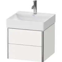 Duravit XSquare Meuble sous-lavabo suspendu, 2 tiroirs, 484x397x460mm, XS416008484, XS416008484