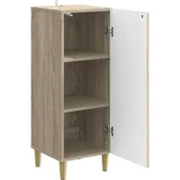 vidaXL Sideboard Sonoma-Eiche 33 x 34,5 x 90 cm Holzwerkstoff