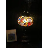 Halay Handgemachte türkische Stimmungslampe mit farbiger Mosaik-Nachtlampe Orientalische Märchentischlampe