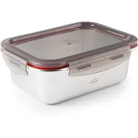Lacor 64611 – Ecoinox rechteckiger Lebensmittelbehälter, Edelstahl...
