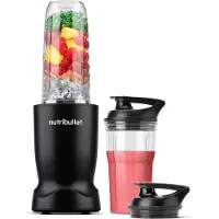 NutriBullet NBT1006MB, Sport-Mixer, 0,9 l, Pulsfunktion, Eis-Crusher, 1000 W, Schwarz