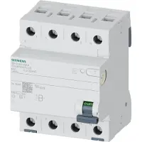 Siemens 5SV33464KK14 5SV3346-4KK14 Fehlerstrom-Schutzschalter B+ 4polig 63 A 0.03 A, 10 A, IP20