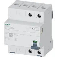Siemens 5SV3322-4 FI-Schutzschalter, 2-polig, Typ B, kurzzeitverzögert, In: 25 A, 30 mA 5SV33224