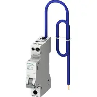 Siemens 5SV6016-7KP06 230V 6kA 2polig C 6A kompakt pigtail Brandschutzschalter-LS-Kombi