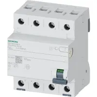 Siemens 5SV3646-4KK14 FI-Schutzschalter, 4-polig, Typ B+, kurzzeitverzögert, In: 63 A, 300 mA 5SV36464KK14