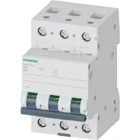 Siemens 5SL4363-6 Leitungsschutzschalter 400V 10kA, 3-polig, B, 63A 5SL43636