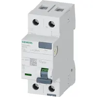Siemens FI TYP A 63/2 30MA 2TE, Fehlerstromschutzschalter, Typ A, 10 A, IP20, 230 V