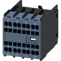 Siemens 3RH2911-2NM31 Hilfsschalter frontseitig, 2S+2Ö, Strombahn 1S, 1S, 1S, 1Ö, Federzuganschluss 3RH29112NM31