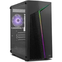 Nox Xtreme Infinity ZETA, Mini Tower, PC, Schwarz, ITX, micro ATX, Stahl, Multi
