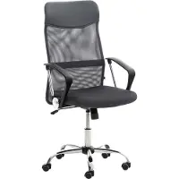 CLP Bürostuhl Washington I Ergonomischer Drehstuhl I Höhenverstellbar Mit Wippmechanik, Farbe: grau
