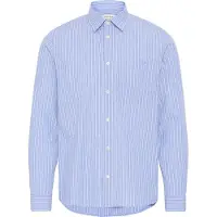 Casual Friday Langarmhemd "Langarmhemd CFJansson", Herren, Gr. XXL, N-Gr, blau (vista blau), Obermaterial: 100% Baumwolle CO., Hemden Langarmhemd