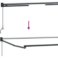 vidaXL Manuelle Gelenkarmmarkise mit LEDs Sand