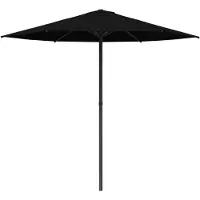 vidaXL Gartensonnenschirm 230 x 230 cm Polyester Rechtwinklig Schwarz