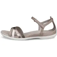 Ecco Sandale Flash X-Strap (Vollnarbenleder) claybraun/grau Damen