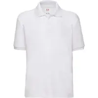Fruit Of The Loom - "65/35" Poloshirt für Kinder LT2054 (116) (Weiß)