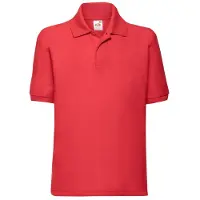 Fruit Of The Loom - "65/35" Poloshirt für Kinder FK2570 (140-146) (Rot)