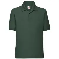 Fruit Of The Loom - "65/35" Poloshirt für Kinder FK2570 (128) (Flaschengrün)