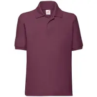 Fruit Of The Loom - "65/35" Poloshirt für Kinder FK2570 (152-158) (Burgunderrot)