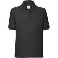 Fruit Of The Loom - "65/35" Poloshirt für Kinder FK2570 (104) (Schwarz)