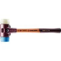 HALDER SIMPLEX Schonhammer Ø 40 mm TPE-soft blau / Nylon mit Tempergussgehäuse