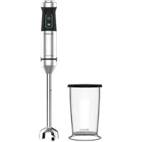 Cecotec Power TitanBlack 1500 XL, Pürierstab, 0,8 l, Eis-Crusher, 1500 W, Schwarz, Silber