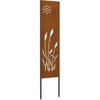 Syfax Garten Sichtschutz-Leinwand Rostoptik 32 x 140 cm