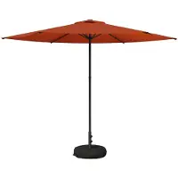 vidaXL Garten-Schirm mit Fuß 300 x 300 cm Polyester Rechtwinklig