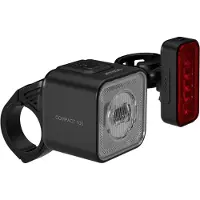 Osram LEDsBIKE COMPACT 100 SET Fahrrad Front- und Rücklicht Set, 100 Lux, 95 m Reichweite, USB-C wiederaufladbar, IP54, StVZO zugelassen