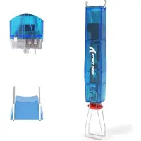 Attack Shark Angriffshai KS01 2-in-1 KeyCap Puller Switch Mechanische Gaming-Tastaturen, einstellbare 304 Edelstahlentferner, mühelosen blau transparent