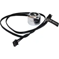 Alphacool 15366, LED-Ring, Schwarz, Chrom, 3-polig, 16 mm, 2,5 cm, Flüssigkeit