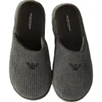 Giorgio Armani Home Hausschuhe Pantoffeln EMPORIO Mann Homewear Artikel XJPM09 XD340 SLIPPER UNTERWÄSCHE, EU 40 - UK 6,5 - USA 7 - CN 255/89, Poliestere 50%,Gomma 50%