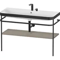 Duravit Möbelwaschtisch-Kombi Happy D.2 Plus 117,5x49cm, m Konso, 2 HL, st-g s-matt
