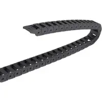 OEM 1m Kunststoff-Schlauchleitung mit offenen Kabelhaltern und Endanschlüssen 15x20mm