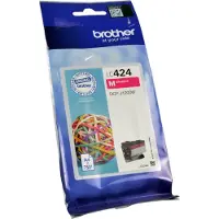 Brother Original Tintenpatrone LC-424M, Einzelpack, magenta