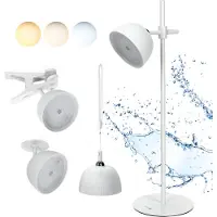KOBI LED-Lampe LISBON 3,5W Lichtfarbeneinstellung WEISS 4in1 USB-Laden Schreibtischlampe Die Wasserdichtigkeit nach IP54