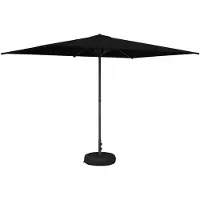 vidaXL Garten-Schirm mit Fuß 200 x 300 cm Polyester Rechtwinklig