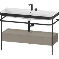 Duravit Möbelwaschtisch-Kombi Happy D.2 Plus 117,5x49cm, m Konso, 1 Lad, 2 HL, st-g m