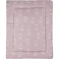 Markenlos Boxmat aus Baumwolle mit m Druck - lila - 77 x 97 cm