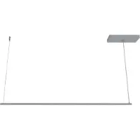 Lumicom Pendelleuchte Splint 1-flammig, Aluminium Matt, LED-Streifen, höhenverstellbar, 2cm breit, 2cm hoch