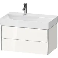 Duravit XSquare Waschtischunterbau wandhängend, 2 Schubkästen, Becken links, 784x397x460mm, XS416809191