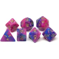 HOT Games Würfelset Jumbo lila/blau für Rollenspiele