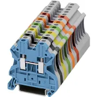 Siemens 8WH1000-0AH08 Reihenklemme, 6mm2 schwarz Schraubbefestigung 2 Anschlüsse black 8WH10000AH08 - 50 Stück