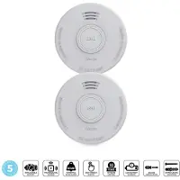 Alecto SD530 Rauchmelder 5-Jahres-Batterie fotoelektrisch EN 14604 2er-Pack