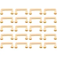 Gistuch 20 Sets Bindungsnieten 20x7x7mm Flat Bogenbrücke Nieten und gekreuzte Schraube für Lederhandwerksgürtelbeutel Brieftasche Golden