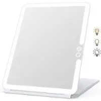 OEM USB-Reisspiegel mit Touchscreen - 3-farbig - 72 LED-Lampen - Kompakter Spiegel - Geschenk für Mädchen und Frauen