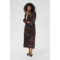 Kaffe Kleid KAmille Tight fit bordo