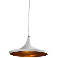 Azzardo Chink Pendelleuchte Weiß höhenverstellbar E27 Fassung Ø 36 x 120 cm